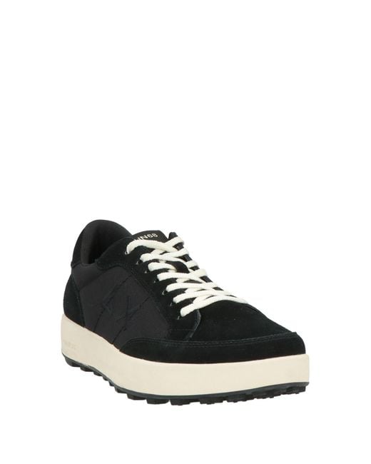 Sun 68 Black Trainers for men
