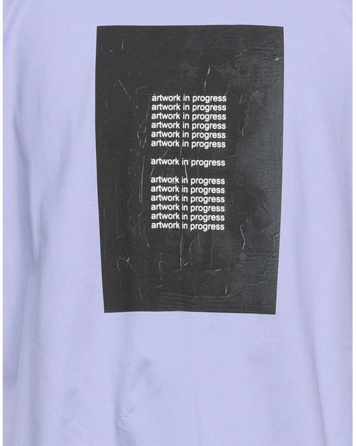 Neil Barrett Cotton T-shirt in Lilac 