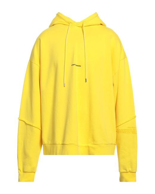 A BETTER MISTAKE Yellow Sweatshirt for men