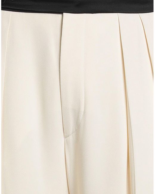 Aspesi Natural Cream Pants Acetate, Viscose for men