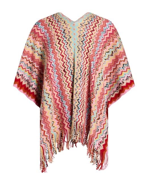 Missoni Red Cape Wool