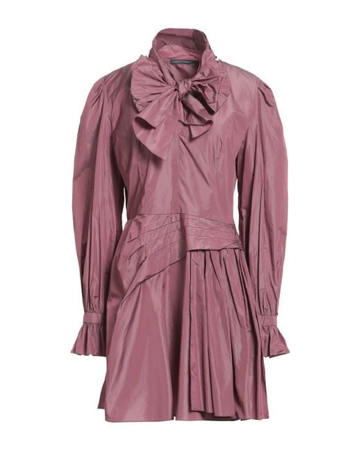 Alberta Ferretti Purple Mini Dress
