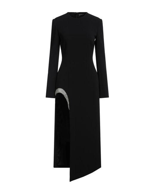 David Koma Black Midi Dress