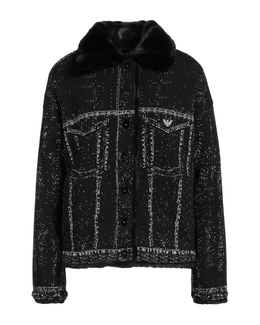 Emporio Armani Shearling Teddy in Black Lyst UK