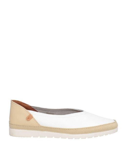 Verbenas Natural Ballet Flats Leather