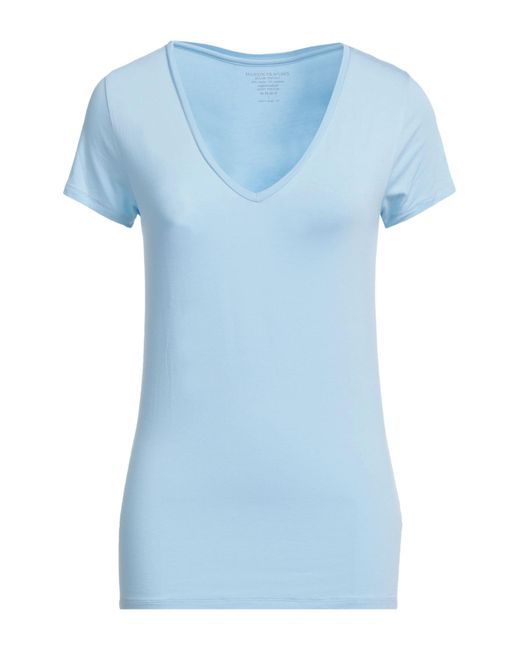 T-Shirts Majestic Filatures Synthetik T-shirts in Blau Damen Bekleidung  Oberteile T-Shirts noiancu.vn