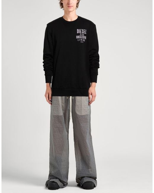 DIESEL Black Sweatshirt for men