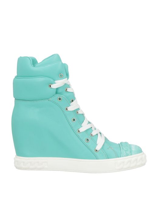Casadei Blue Sneakers Leather