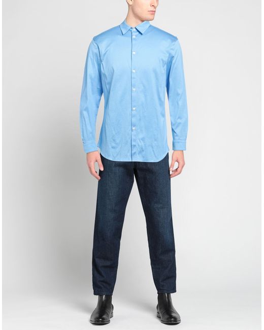 Camicia di Paolo Pecora in Blue da Uomo