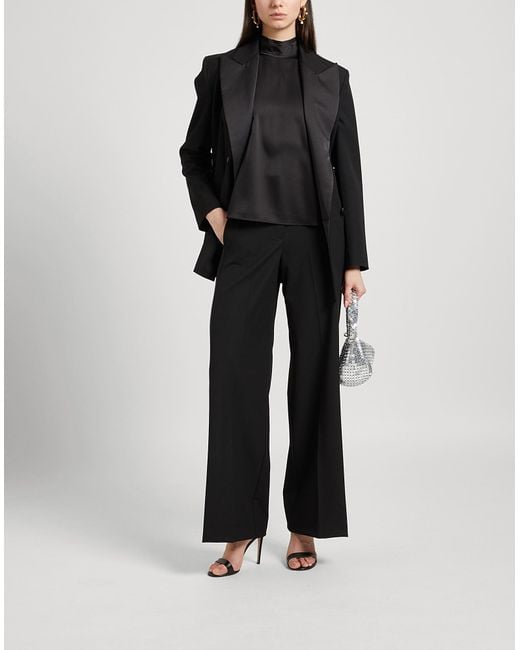 MAX&Co. Black Gigante Pants Polyester, Viscose, Elastane