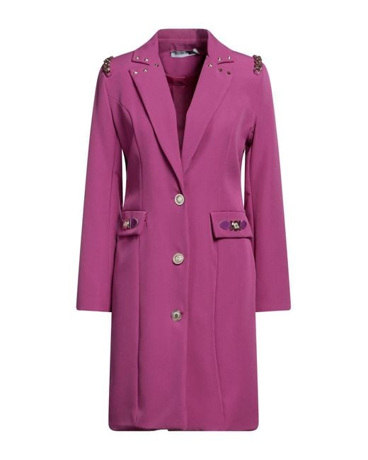 MARÇI by GIL SANTUCCI Purple Jacke, Mantel & Trenchcoat