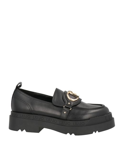 Liu Jo Black Loafers Leather