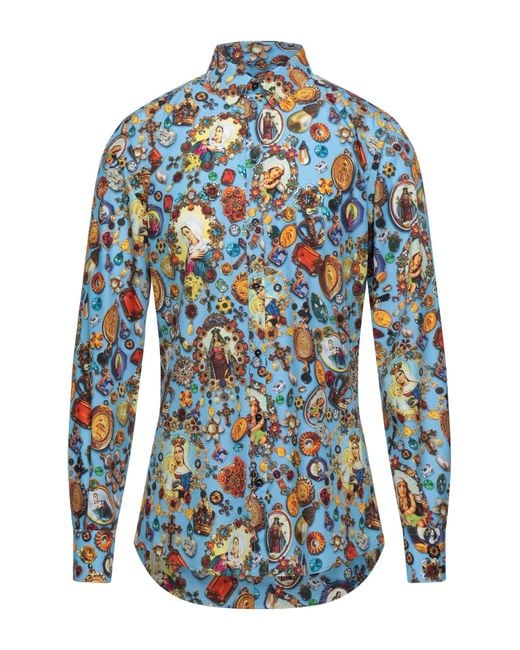 Dolce & Gabbana Blue Shirt for men