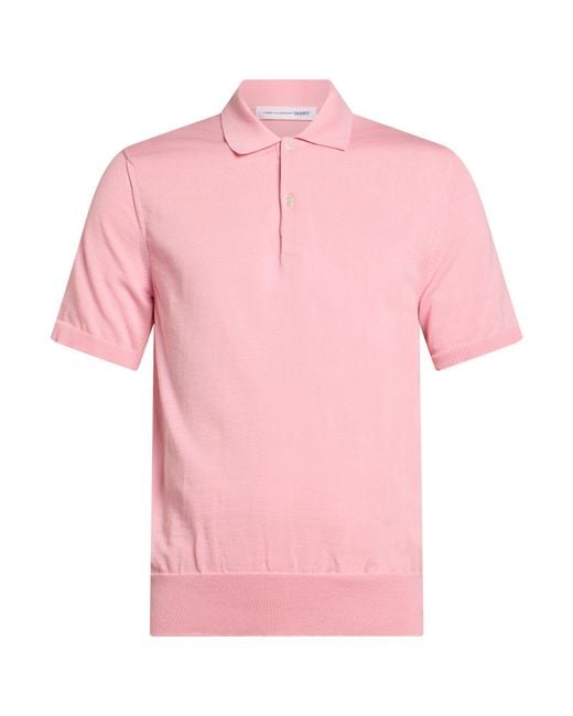 Comme des Garçons Pink Polo Shirt Polyester, Cotton for men