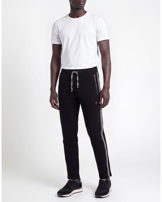 Paul & Shark Black Pants Cotton, Elastane for men
