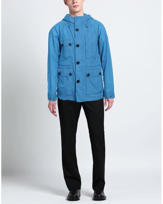 Woolrich Blue Overcoat & Trench Coat for men