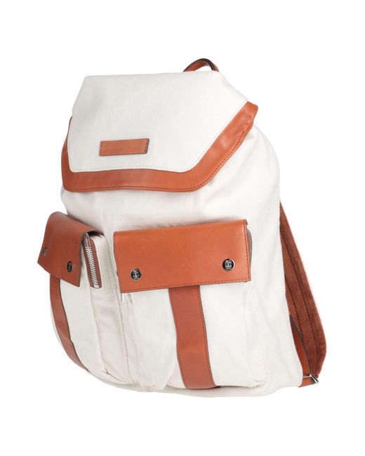 Brunello Cucinelli White Backpack for men