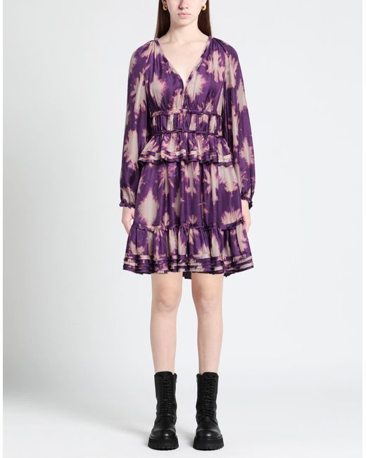 Ulla Johnson Purple Mini Dress