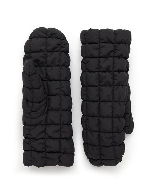 COS Black Quilted Mittens