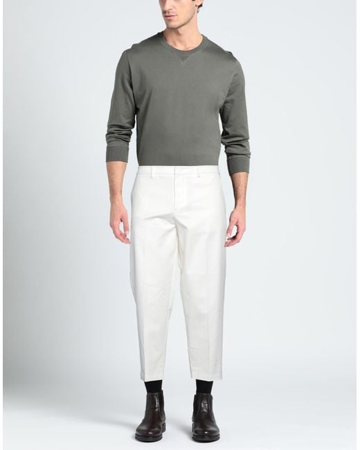 Paolo Pecora White Trouser for men