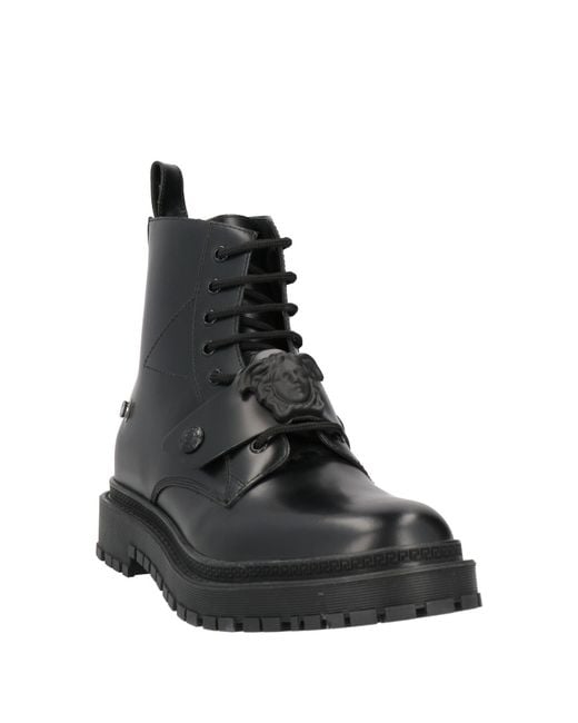 Versace Black Ankle Boots for men