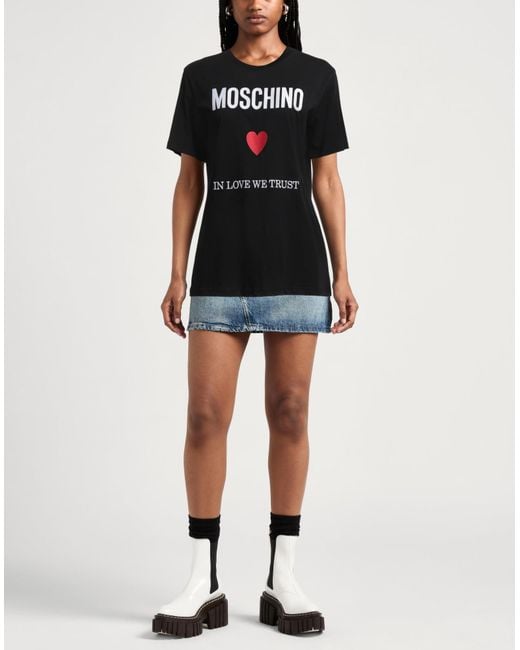 Moschino Black Couture T-Shirt Cotton