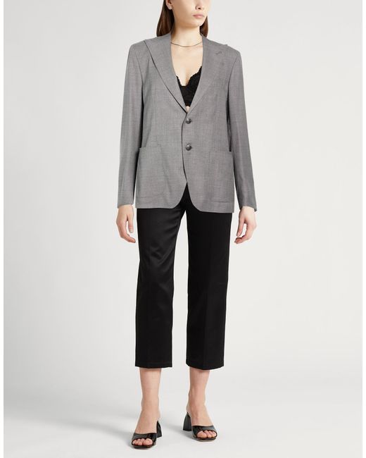 Tagliatore Gray Blazer Virgin Wool, Elastane