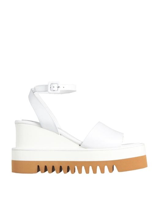 Paloma Barceló White Sandals Calfskin