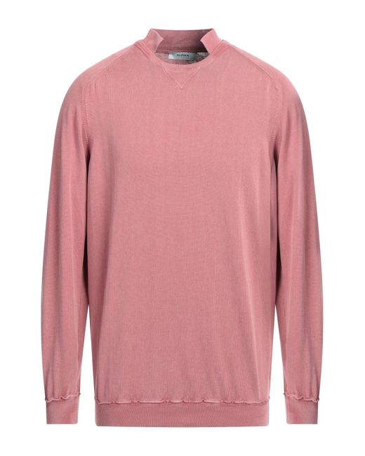 Alpha Studio Pink Sweater for men