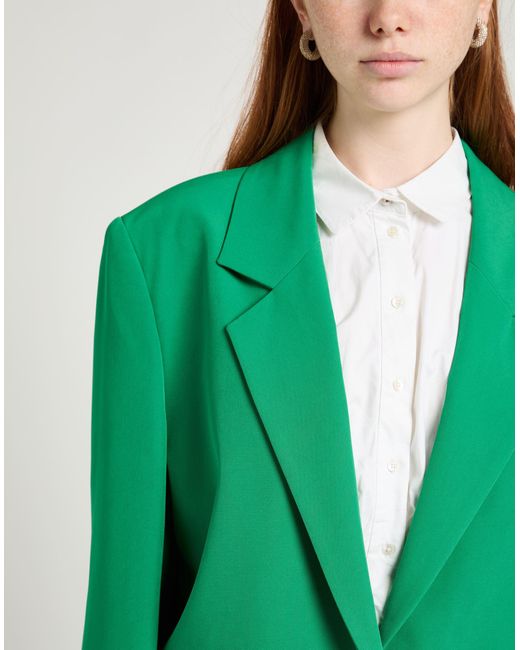 Yes London Green Blazer Polyester, Elastane