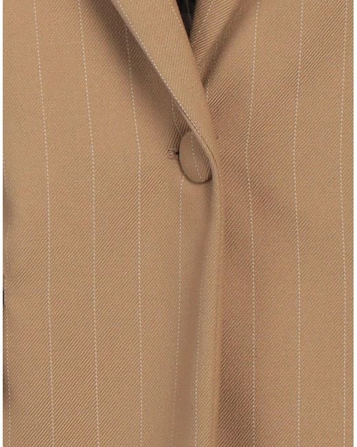 Cristinaeffe Brown Camel Blazer Polyester, Viscose, Elastane