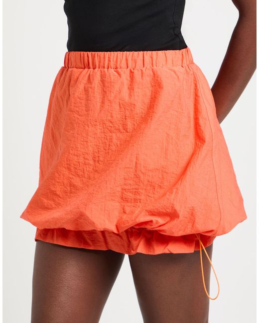Haveone Orange Mini Skirt Polyamide