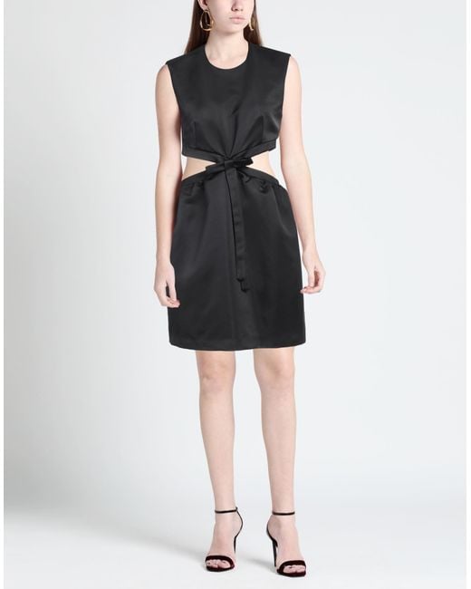 Semicouture Black Mini Dress Polyester