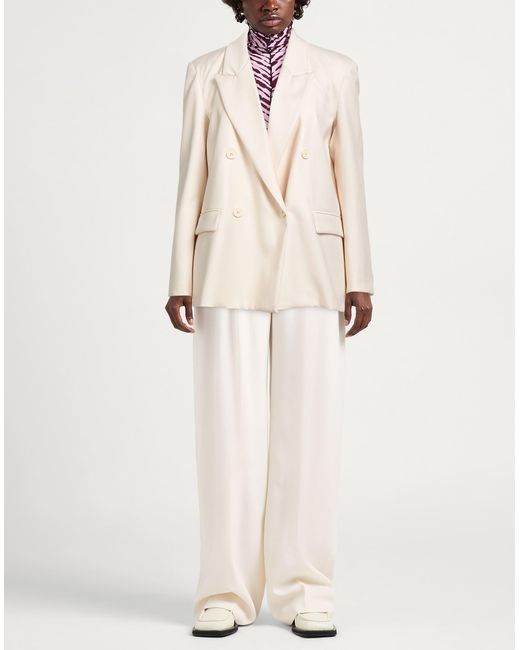 ViCOLO Natural Cream Blazer Polyester, Viscose, Elastane