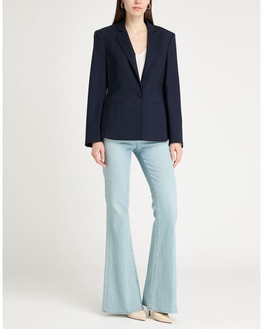 Grifoni Blue Midnight Blazer Virgin Wool, Elastane