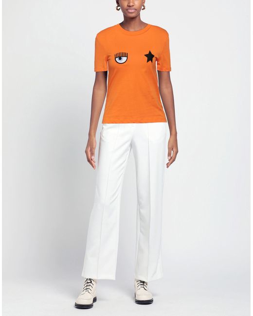 Chiara Ferragni Orange T-shirt