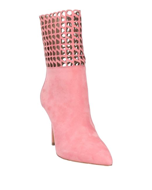 Skorpios Pink Ankle Boots