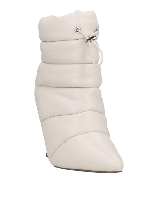 Steve Madden White Ankle Boots