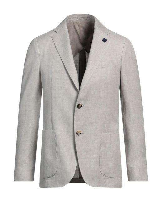 Americana Lardini de hombre de color Gray
