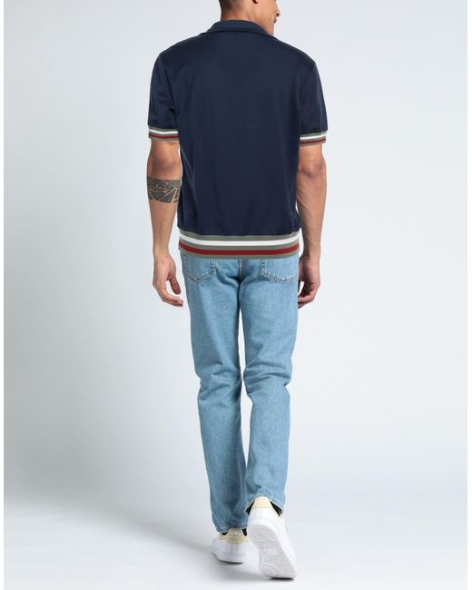 Giorgio Armani Blue Polo Shirt for men