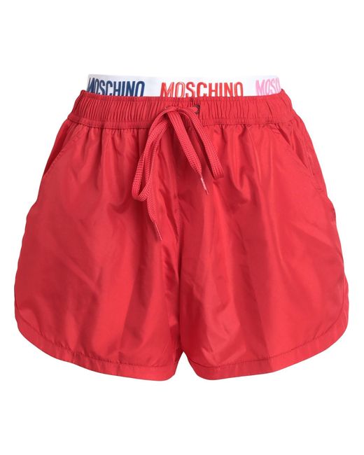 Moschino Red Beach Shorts And Trousers