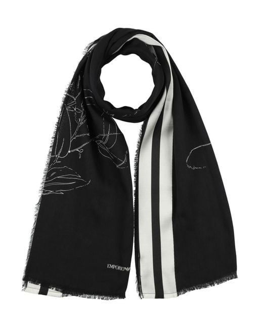 Sciarpa di Emporio Armani in Black da Uomo