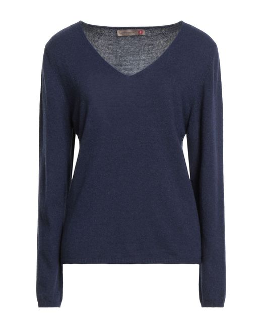 Messagerie Blue Sweater Merino Wool, Viscose, Cashmere, Microfiber