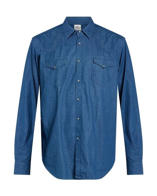 ALEX INGH Blue Shirt Cotton for men