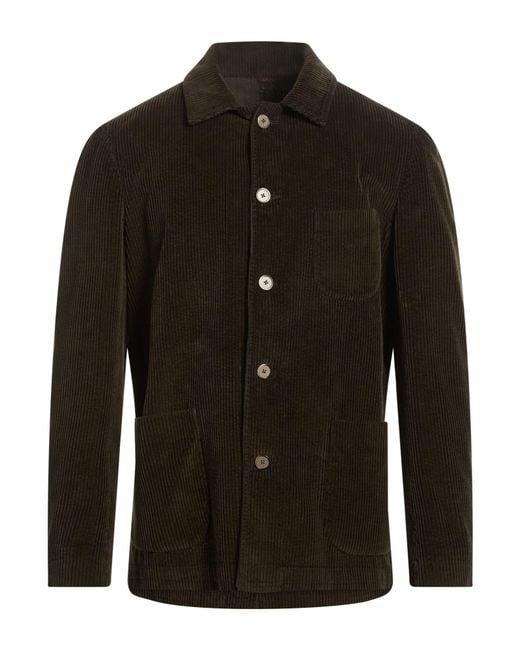 Santaniello Black Blazer Cotton for men