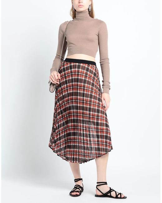 Semicouture Multicolor Midi Skirt