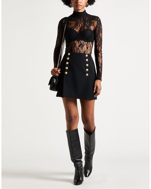 Balmain Black Mini Skirt