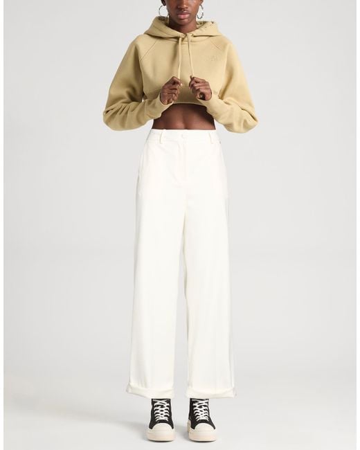 Kocca White Pants Polyester, Viscose, Elastane