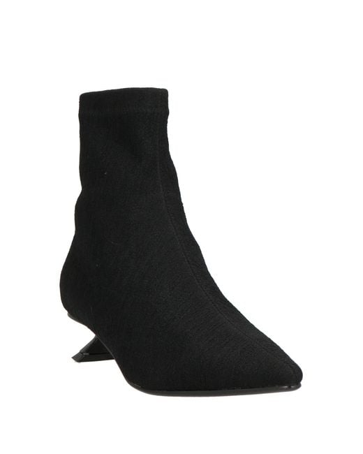 Emanuélle Vee Black Ankle Boots