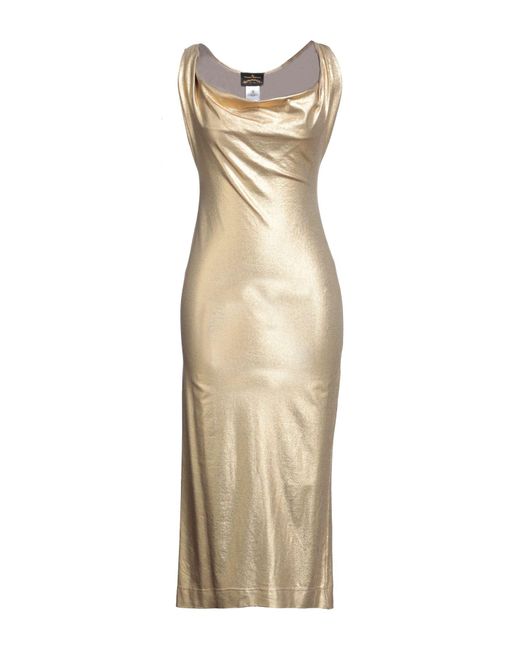 Vivienne Westwood Anglomania Metallic Midi Dress